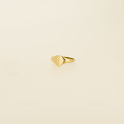 1950's 9ct Gold Heart Signet Ring
