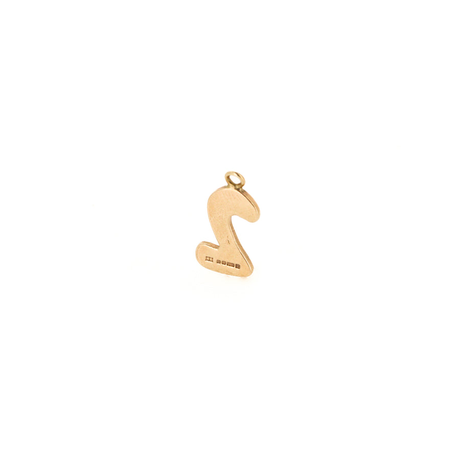 9ct Gold Number 2 Charm
