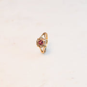 Ruby and Diamond Cluster Ring