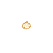 9ct Gold Letter M Rope Charm