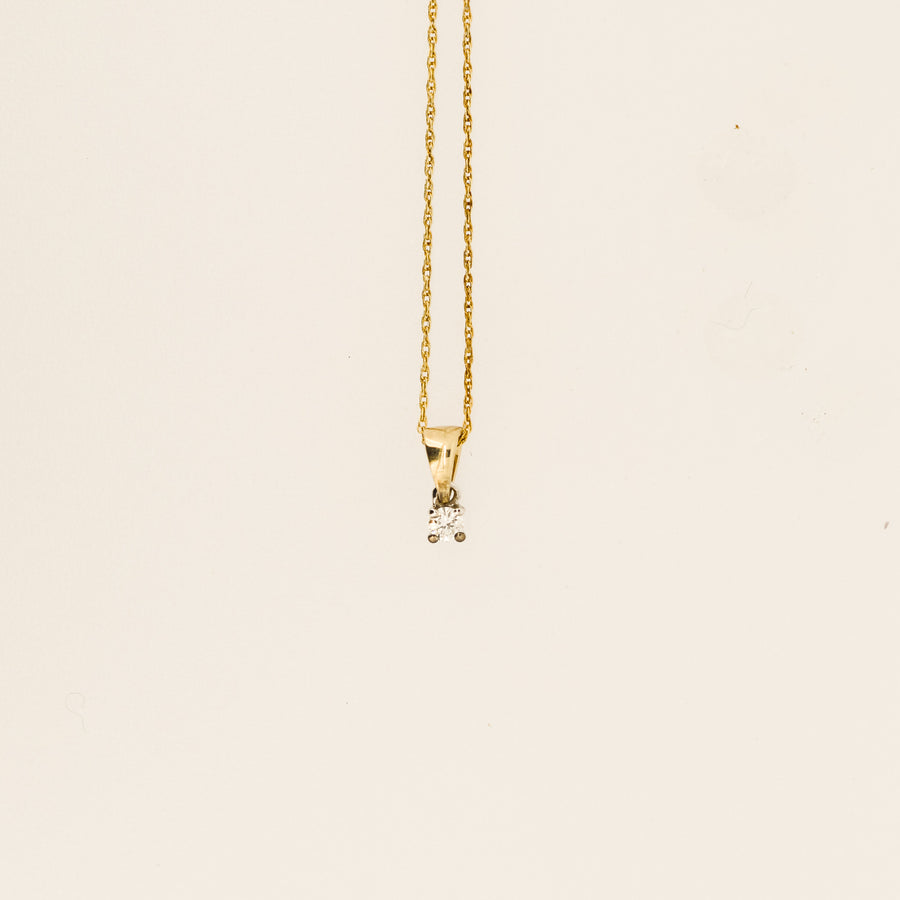 9ct Gold Diamond Necklace