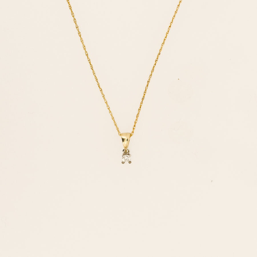 9ct Gold Diamond Necklace