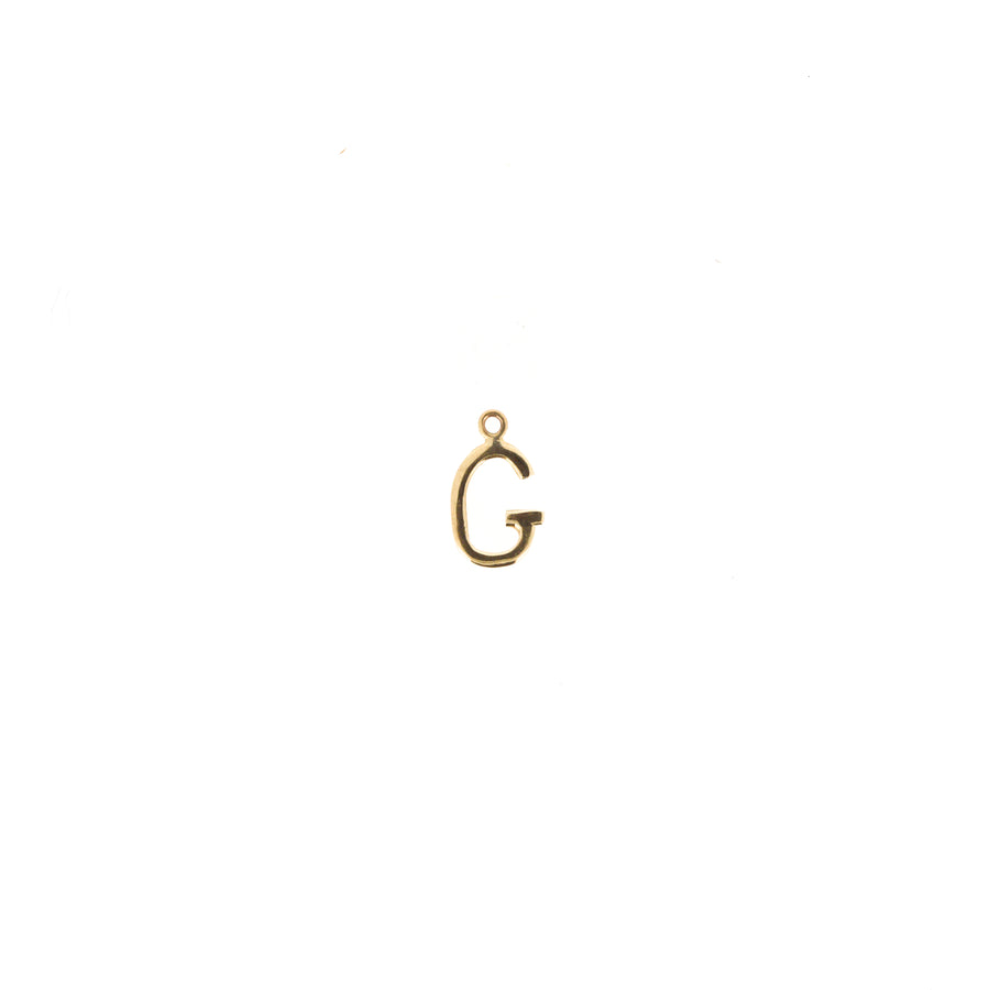 9ct Gold Letter G Charm
