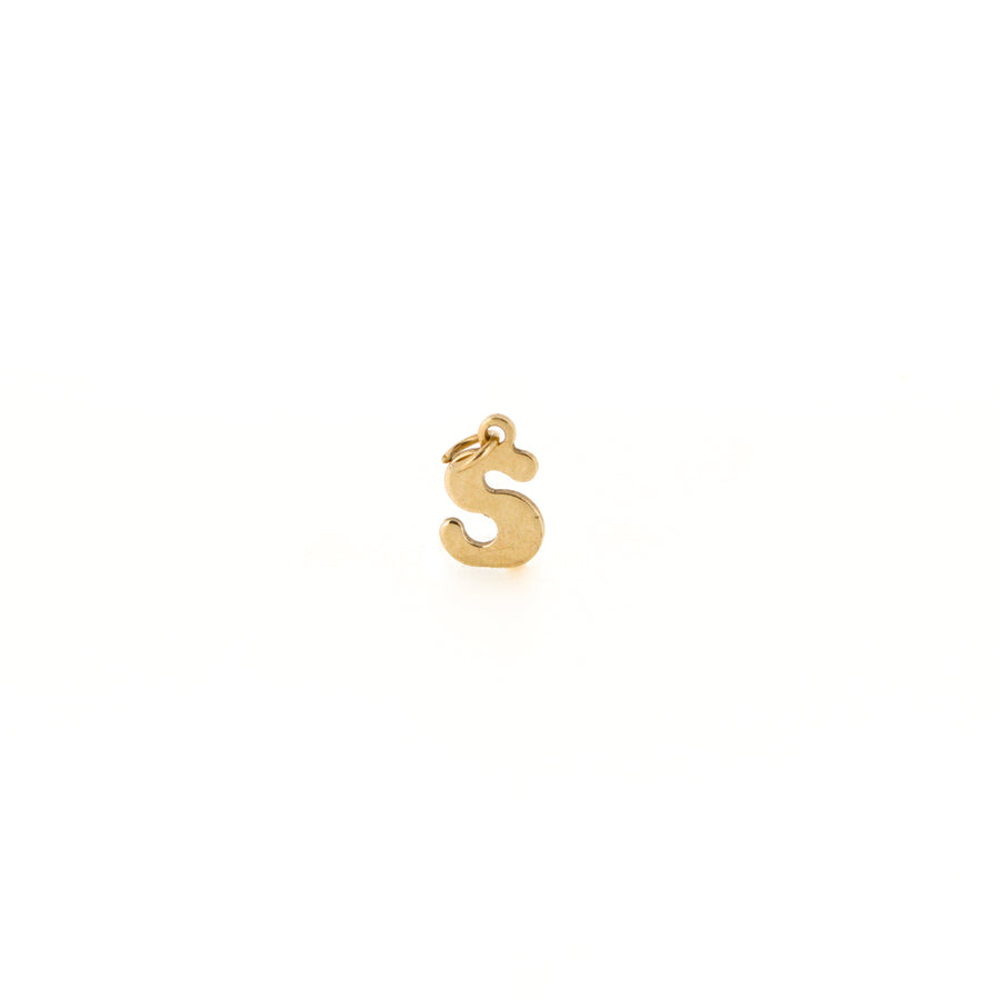 9ct Gold Letter S Charm