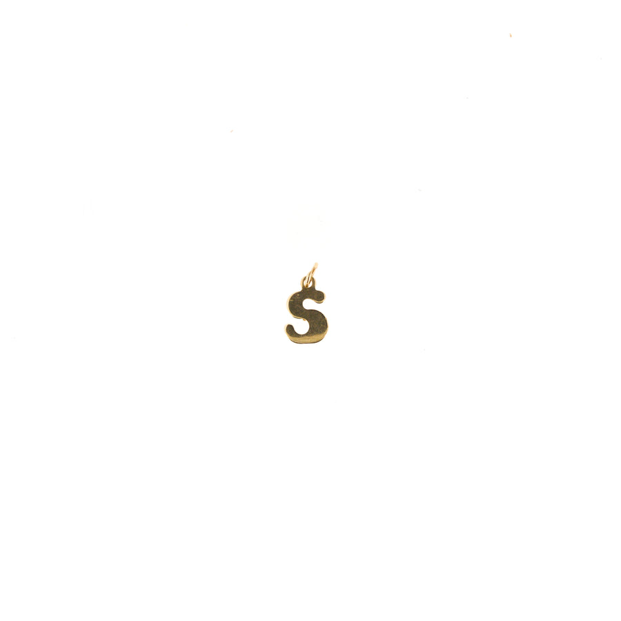 9ct Gold Letter S Charm