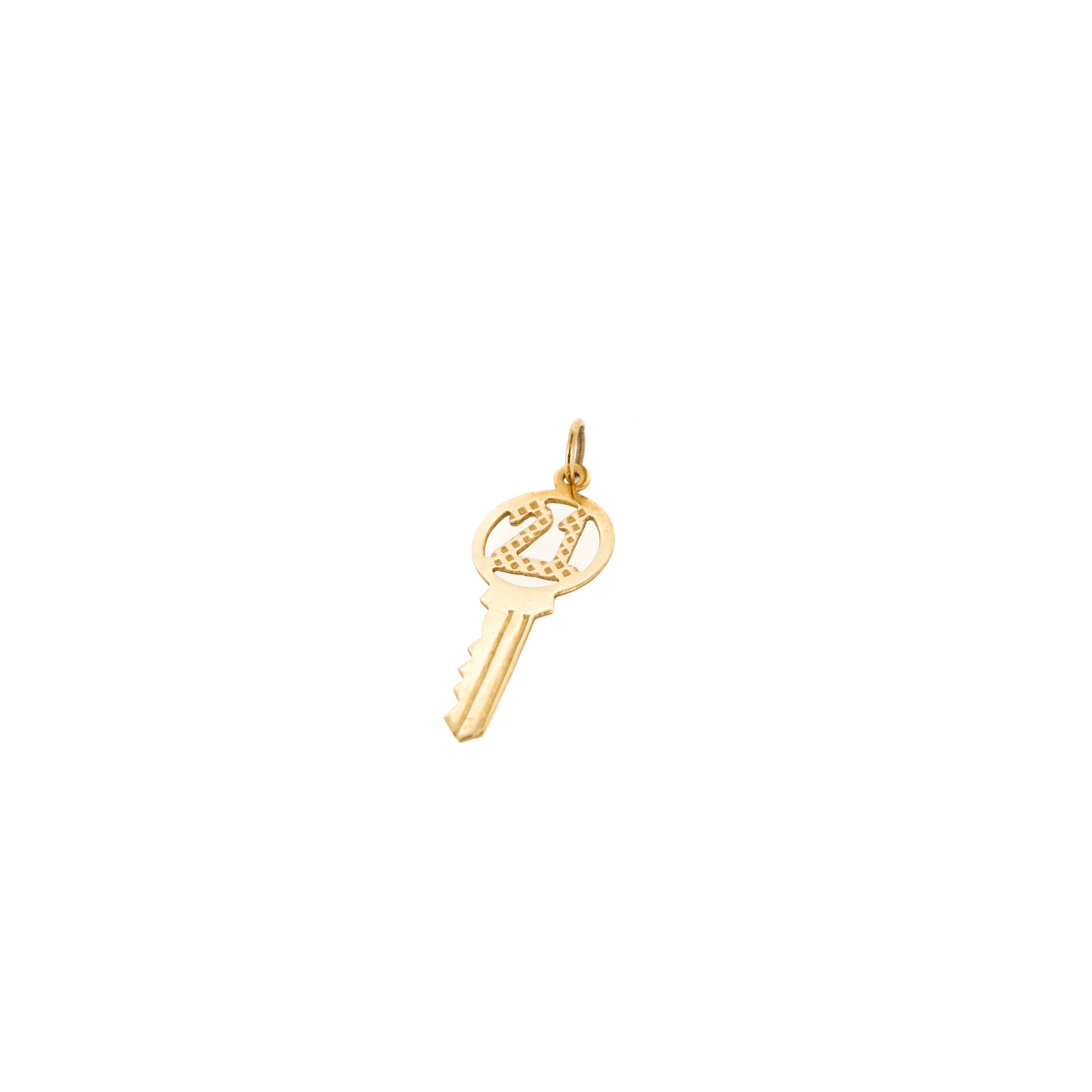 9ct Gold 21 Key Charm