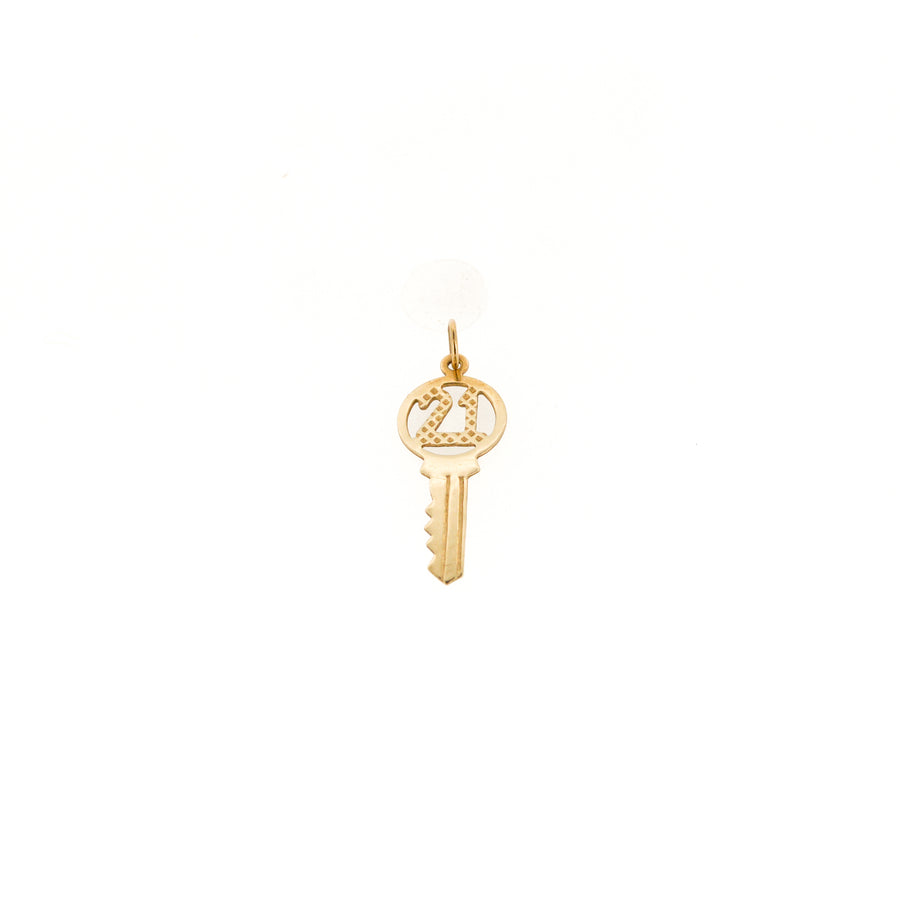 9ct Gold 21 Key Charm