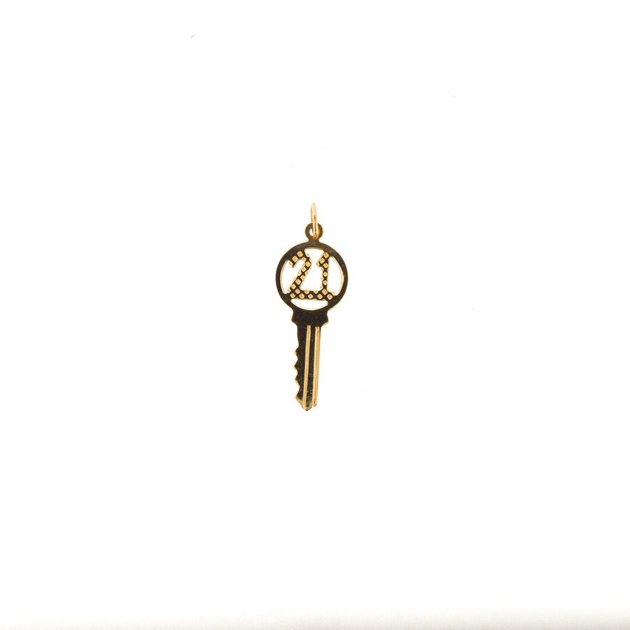 9ct Gold 21 Key Charm