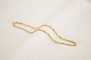 Twisted 9ct Gold Anklet