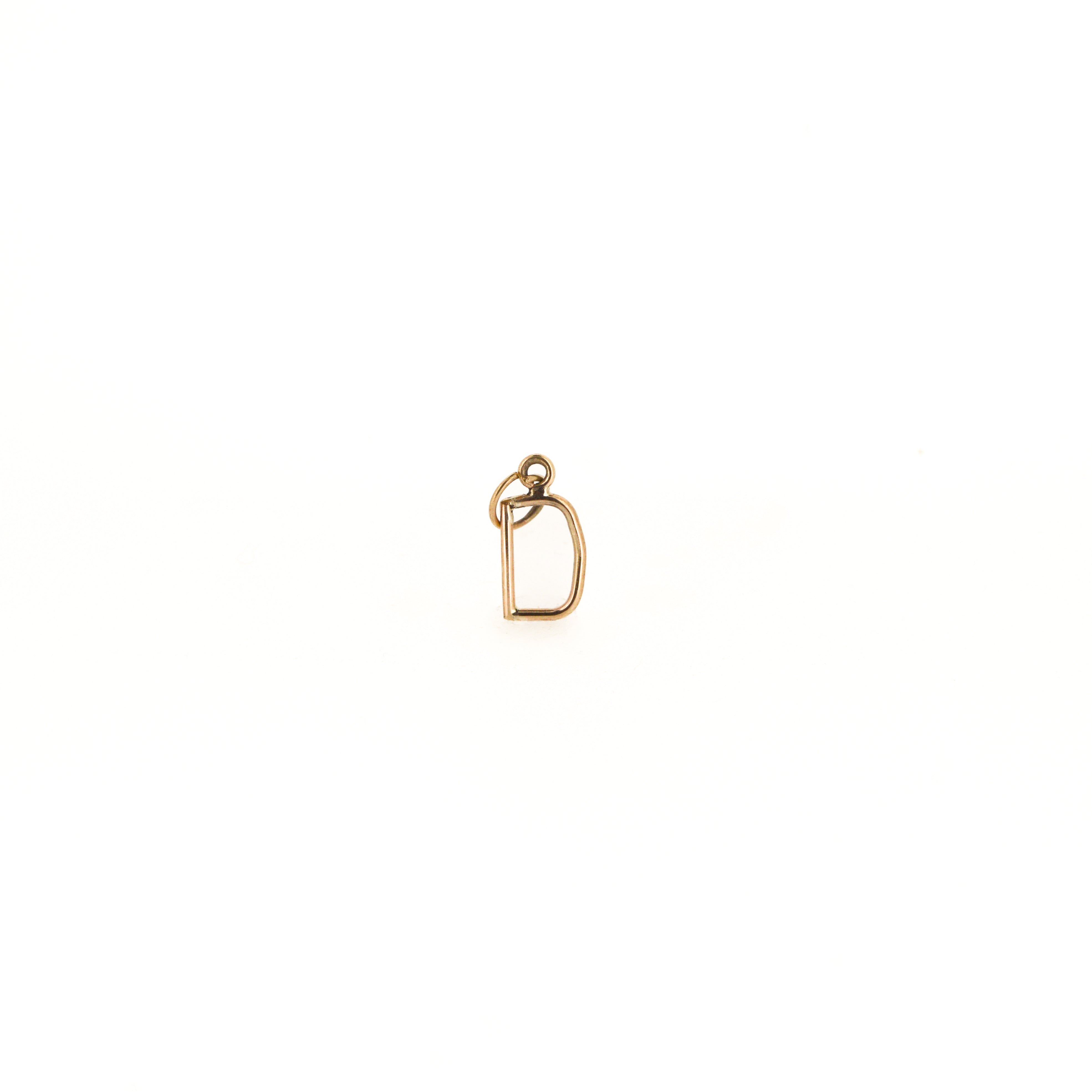 9ct Gold Letter D Charm