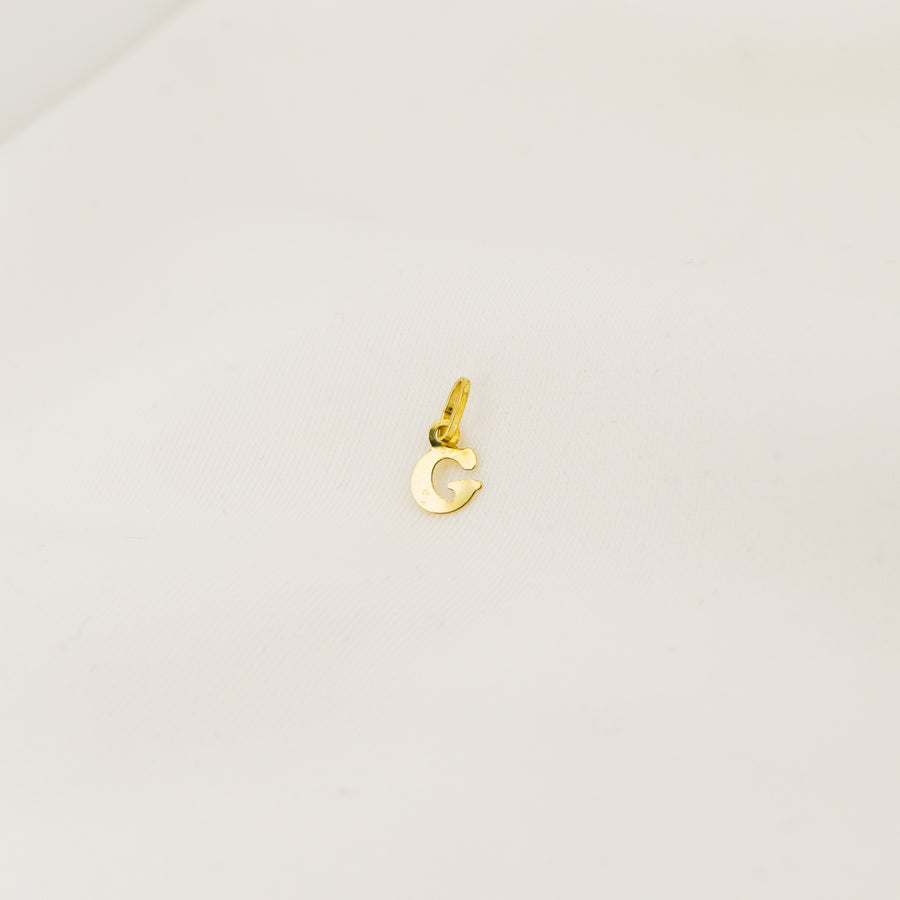 Miniature 9ct Gold G Initial Pendant