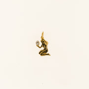 9ct Gold and Diamond Virgo Zodiac Pendant