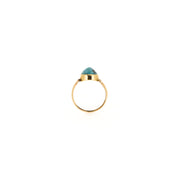 Turquoise Solitaire 9ct Gold Ring