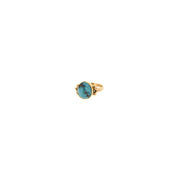 Turquoise Solitaire 9ct Gold Ring