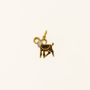 9ct Gold and Diamond Aries Zodiac Pendant