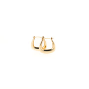 9ct Gold Rectangle Hoops