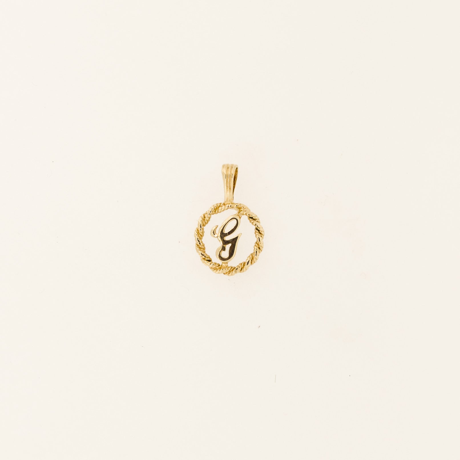 9ct Gold Rope Letter G