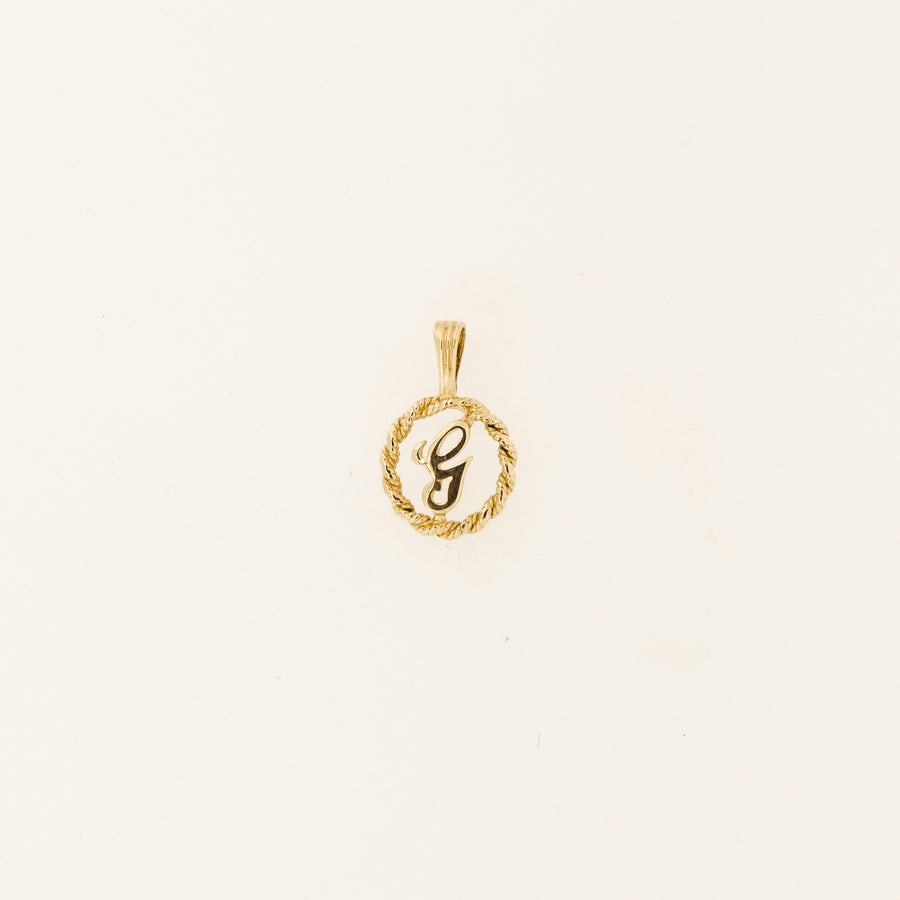 9ct Gold Rope Letter G