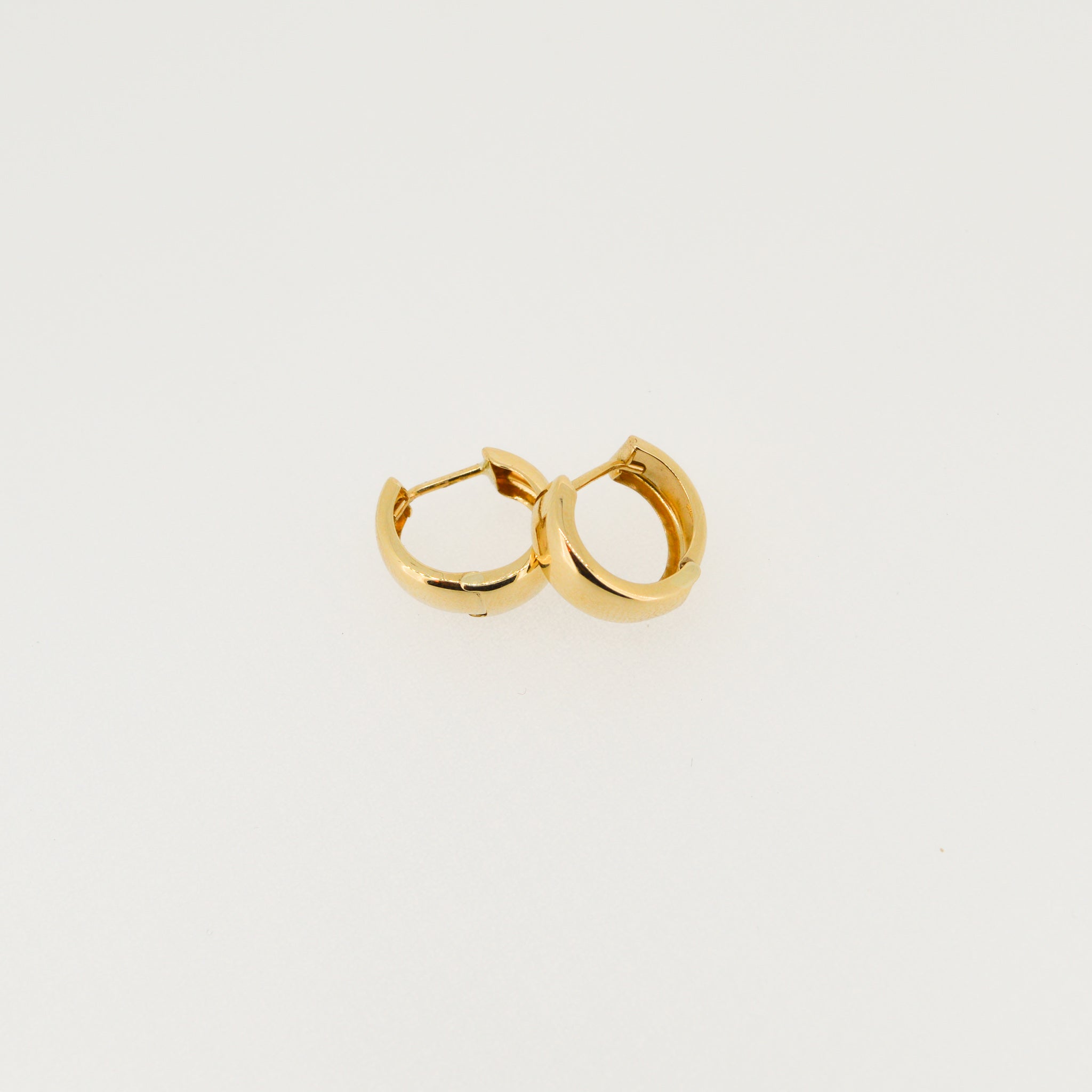 Gold Huggie Earrings - 12mm