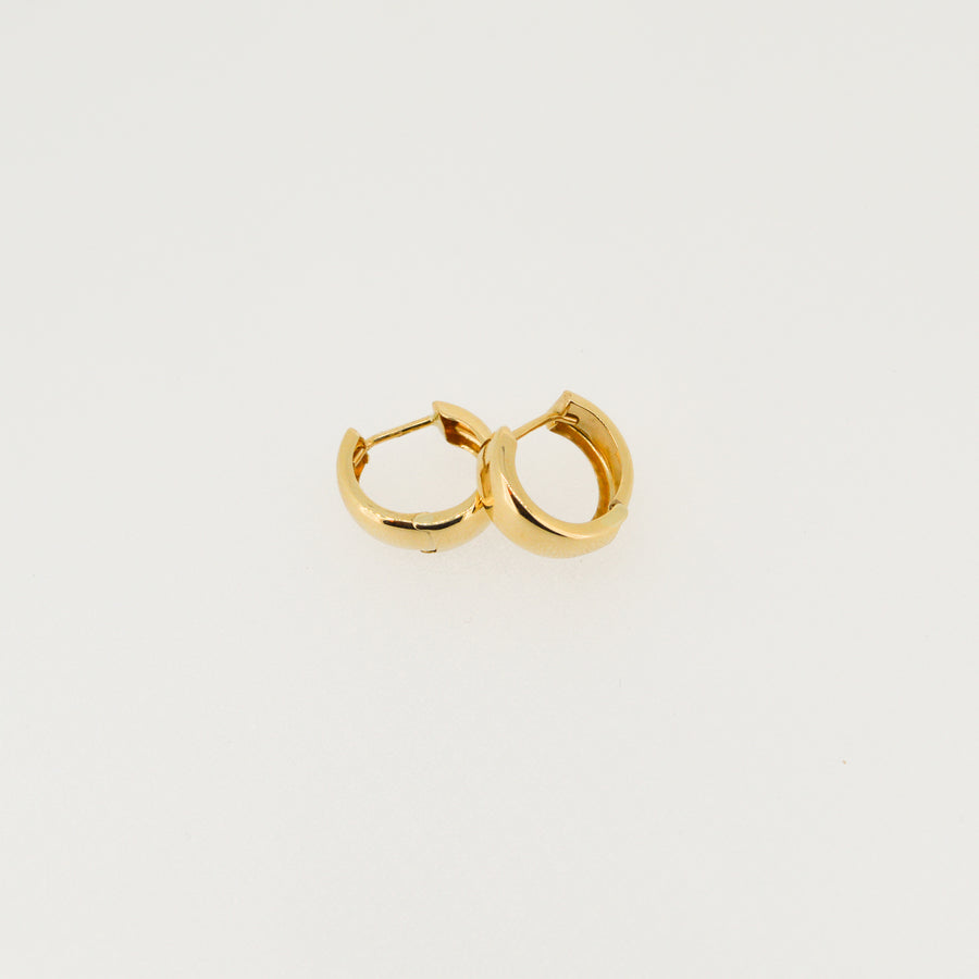 Gold Huggie Earrings - 12mm