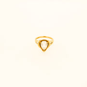 Aquamarine and 14ct Gold Ring