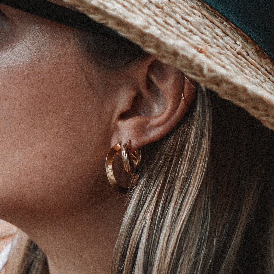 Chunky Gold Hoops