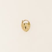 9ct Gold Heart Padlock Pendant