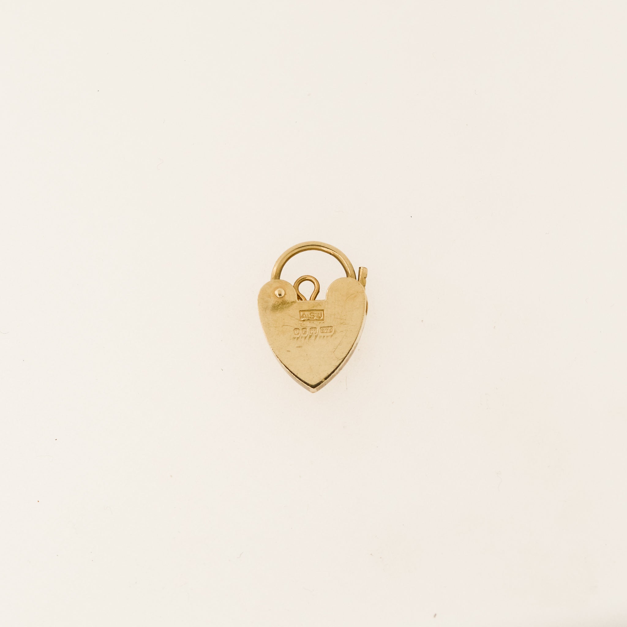 9ct Gold Heart Padlock Pendant