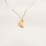 Diamond Heart Locket Necklace