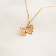 Diamond Heart Locket Necklace