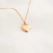 Diamond Heart Locket Necklace