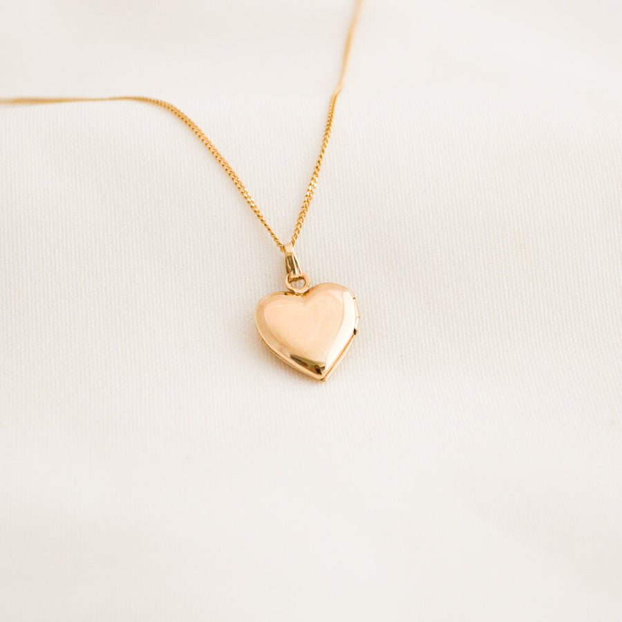 Diamond Heart Locket Necklace