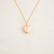 Diamond Heart Locket Necklace
