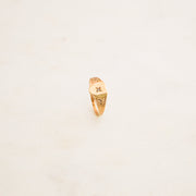 Diamond Heart Signet Ring