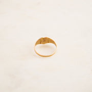 Diamond Heart Signet Ring