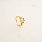 Citrine and Diamond Ring