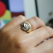 Diamond Swirl Ring