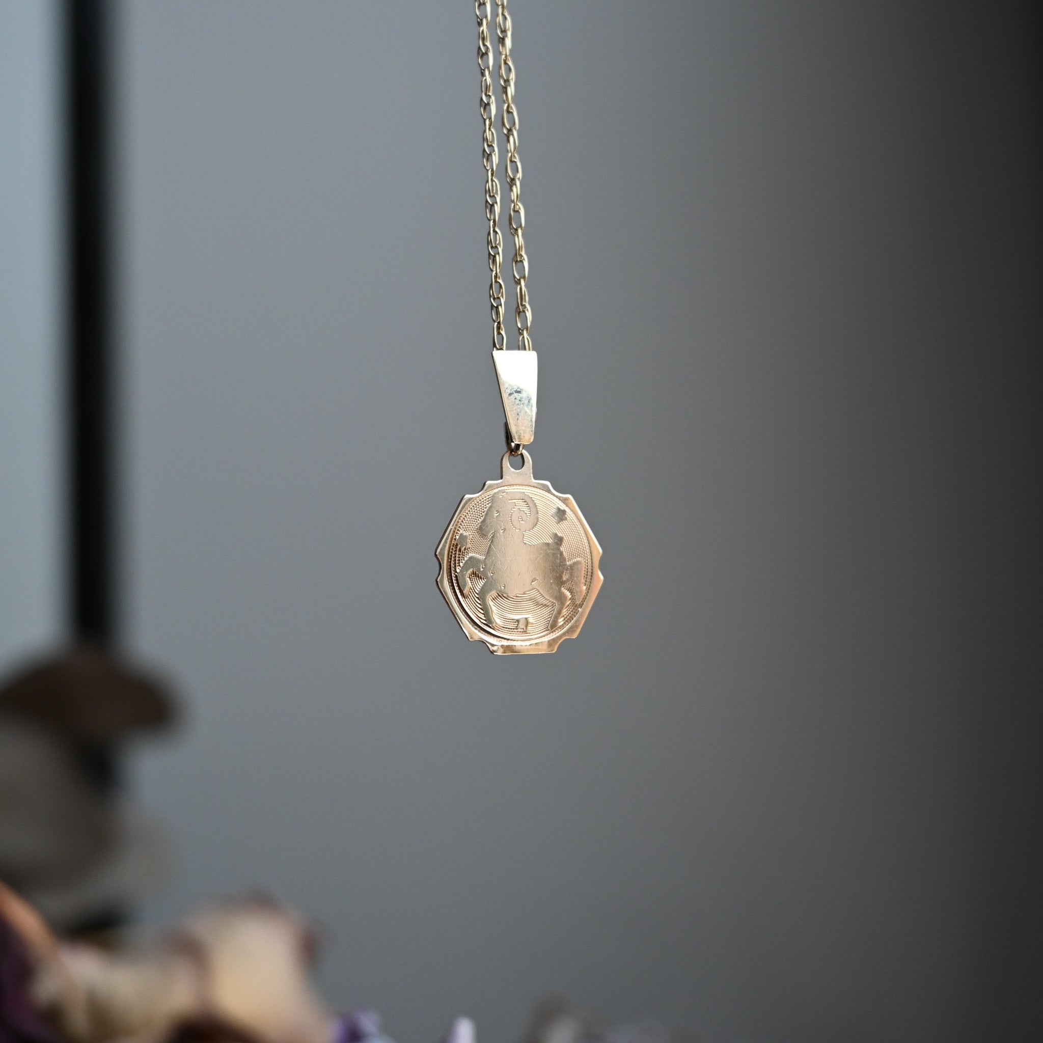 9ct Gold Aries Necklace