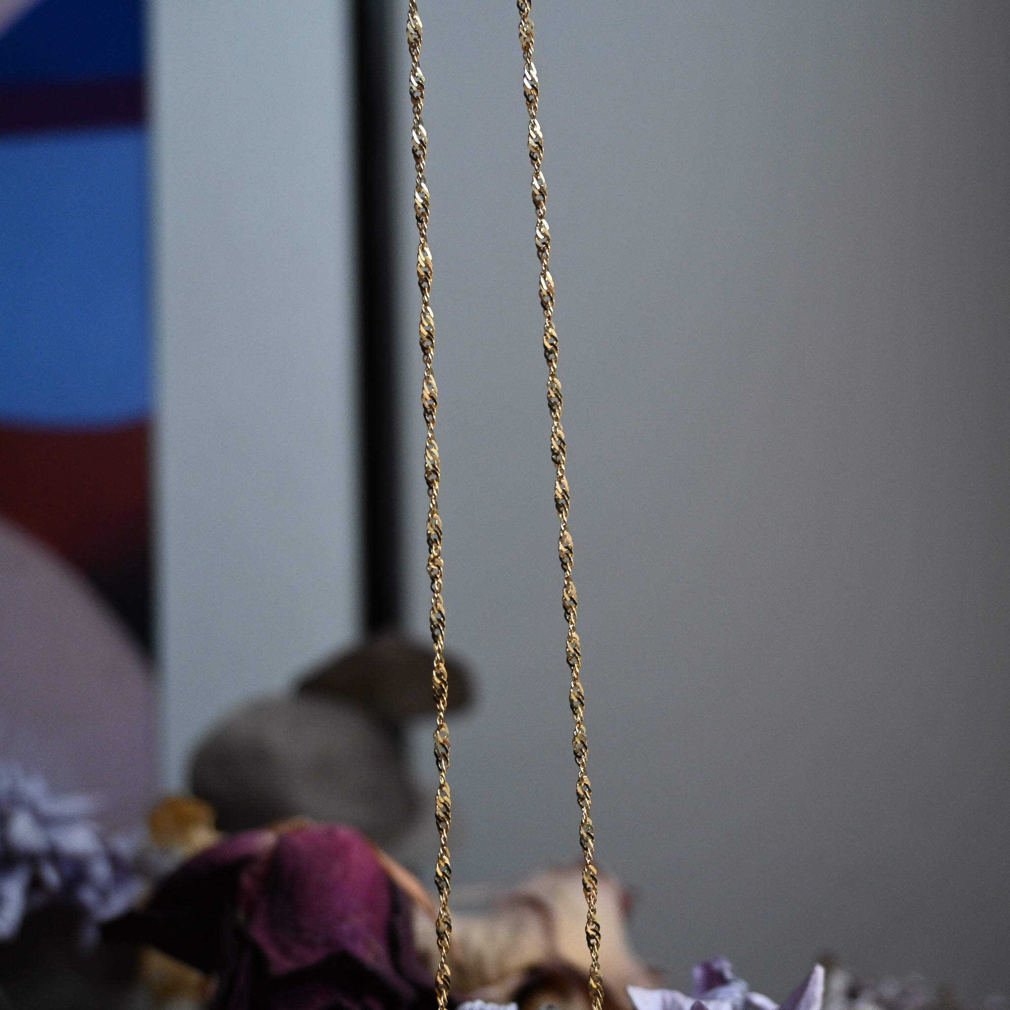 9ct Gold Twist Link 18" Necklace