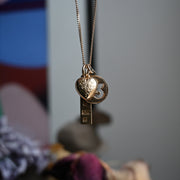 Engraved Puff Heart 9ct Gold Charm