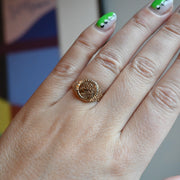 9ct Gold St George Coin Ring