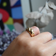 9ct Yellow Gold 2 Piece Puzzle Ring