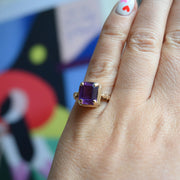 9ct Gold 1960's Amethyst Ring