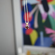 9ct Gold Garnet Necklace