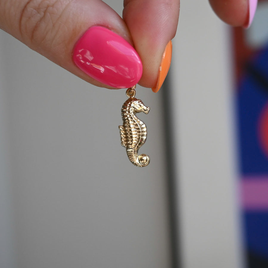 9ct Gold Seahorse Charm