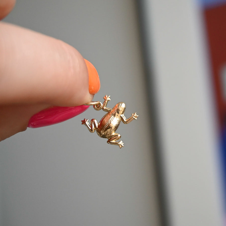 9ct Gold Frog Charm