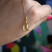 9ct Gold Citrine Birthstone Pendant