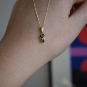 9ct Gold Sapphire S Letter September Birthstone Necklace