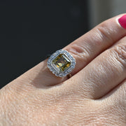 1940's Cognac Yellow Diamond Ring