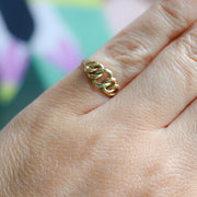 1980's Vintage 9ct Gold Chainlink Ring